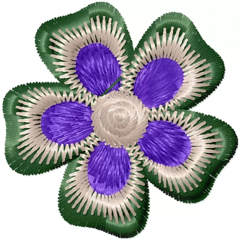 2x2 Flower Embroidery Design From Shristi