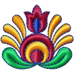 2x2 Freehand Embroidery Design