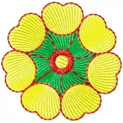 2x2 Hearts Flower Design