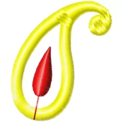 2x2 Paisley Machine Embroidery Design Pattern