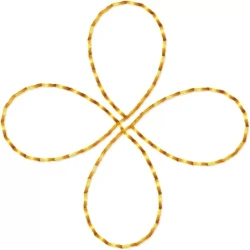 2x2 Run Stiches Embroidery Design