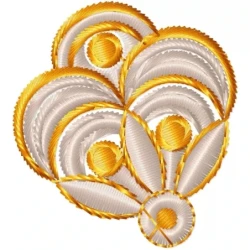 Abstract Embroidery Design Pattern For Machine