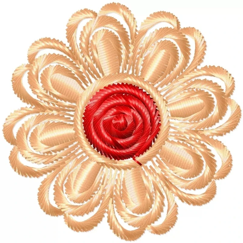 Abstract Funky Decor Flower Design