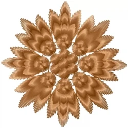 Abstract Indian Floral Embroidery