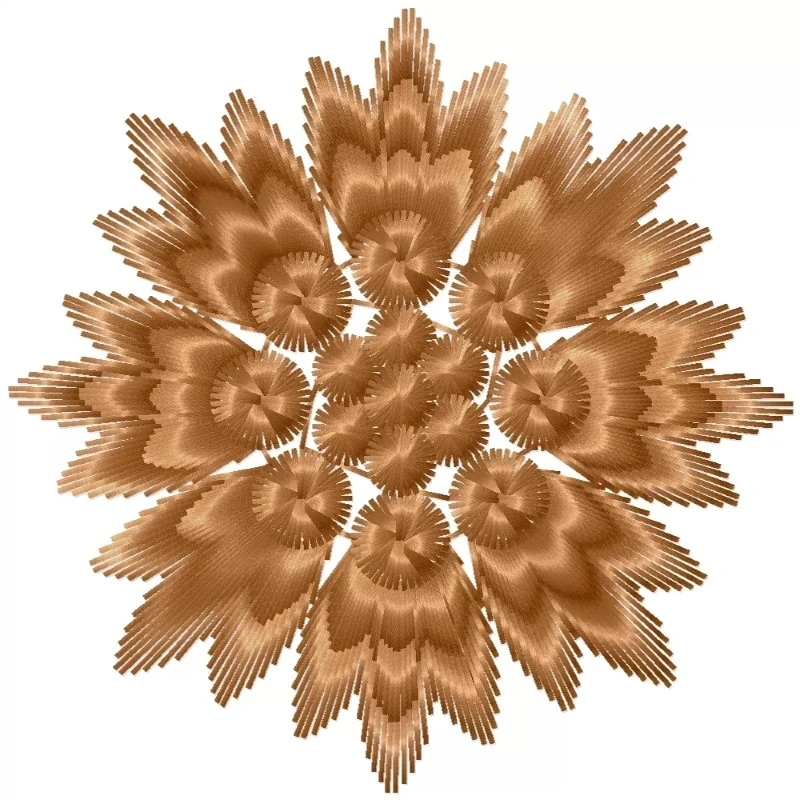 Abstract Indian Floral Embroidery