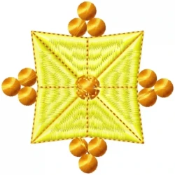 Abstract Square Embroidery Design