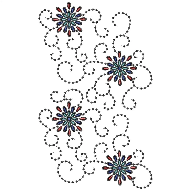 Allover Indian Embroidery Design