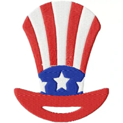 American USA Patriosim Badges Hat Emboridery Design