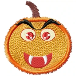 Angry Pumpkin Halloween Embroidery design