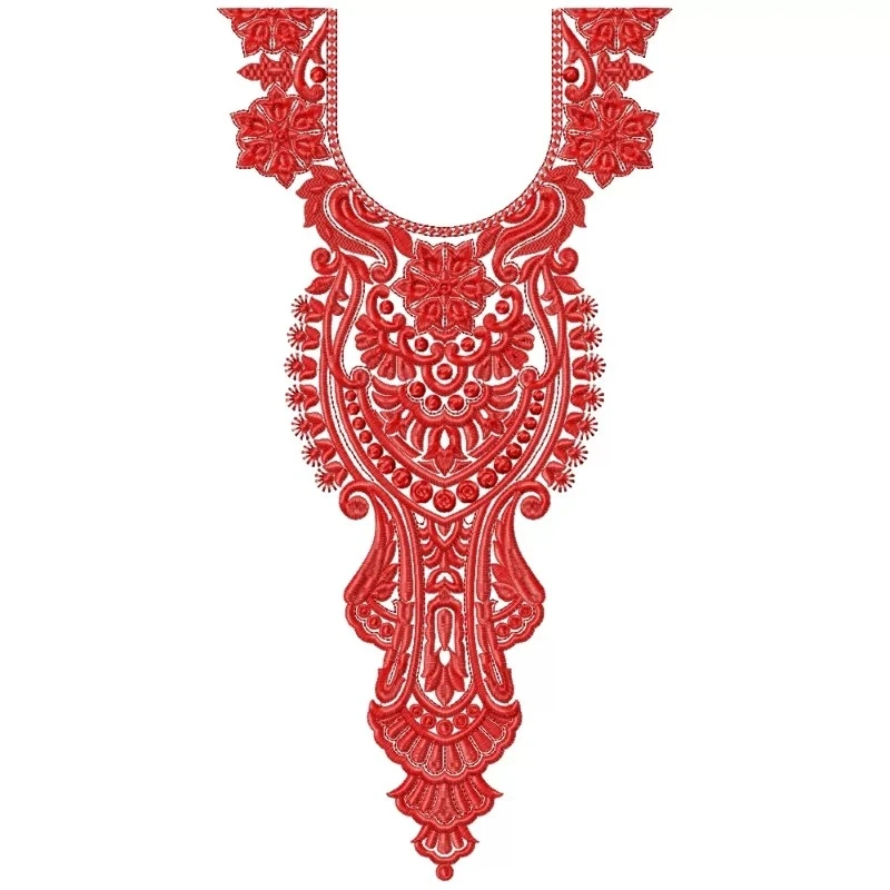 Arabian Neckline Embroidery Design