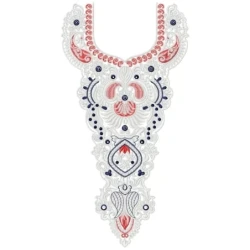 Arbian Neckline Embroidery Design
