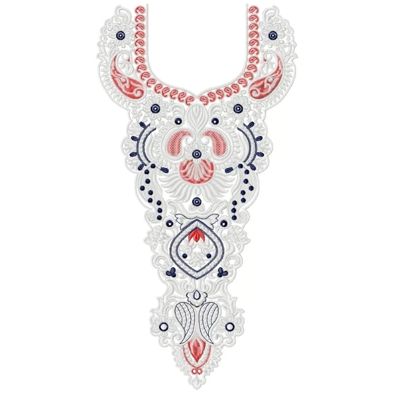Arbian Neckline Embroidery Design