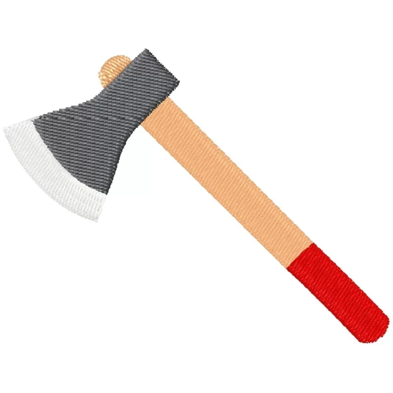 Axe Machine Embroidery Design