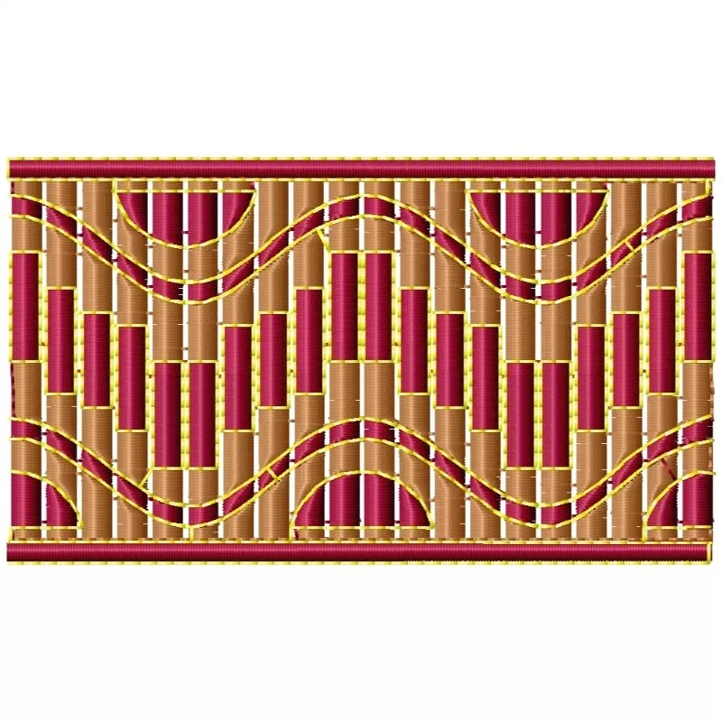Bars Embroidery Border Design