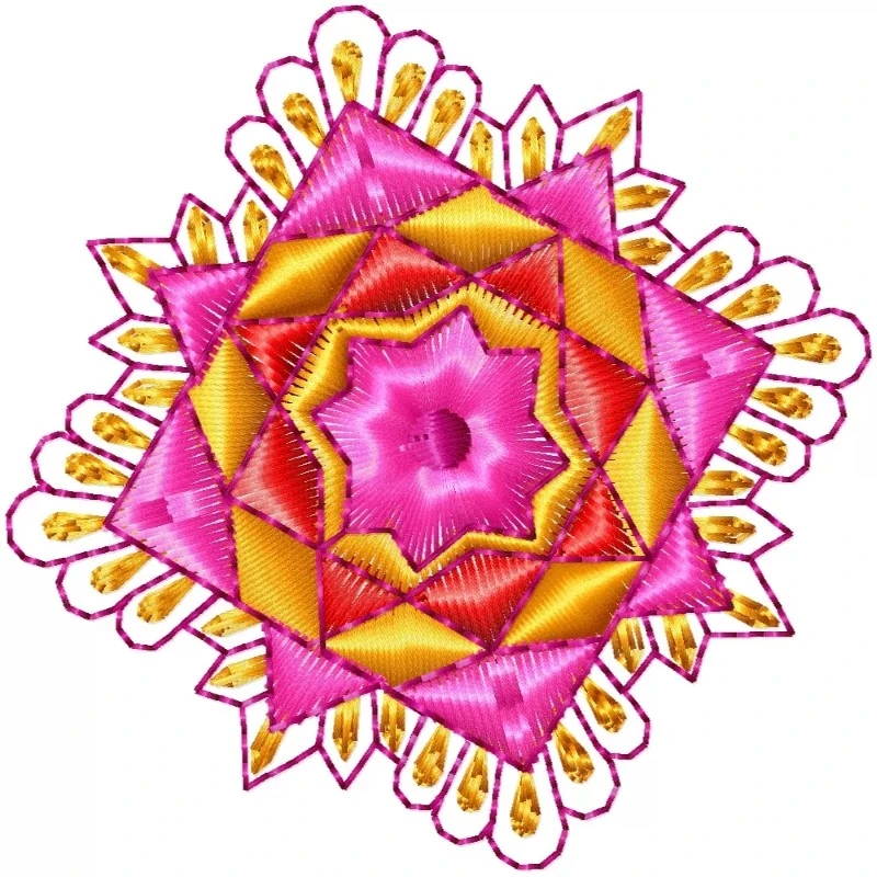 Beautiful and Colorful Indian Embroidery Design Butta