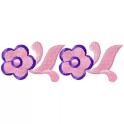 Beautiful Continuous Flower Embroidery Border_Embroideryshristi