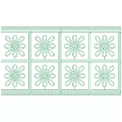 Big Embroidery Border Outline Design