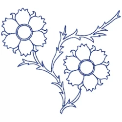 Black Stitches Blue work designs freebie