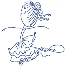 Black Stitiches Bluework Sticky Ballerinas Designs 2