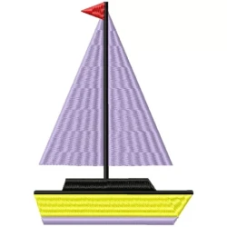 Boat Machine Embroidery Design