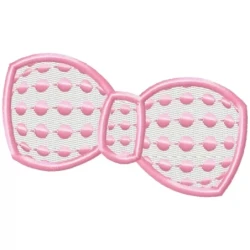Bow Filled With Motif Embroidery Design