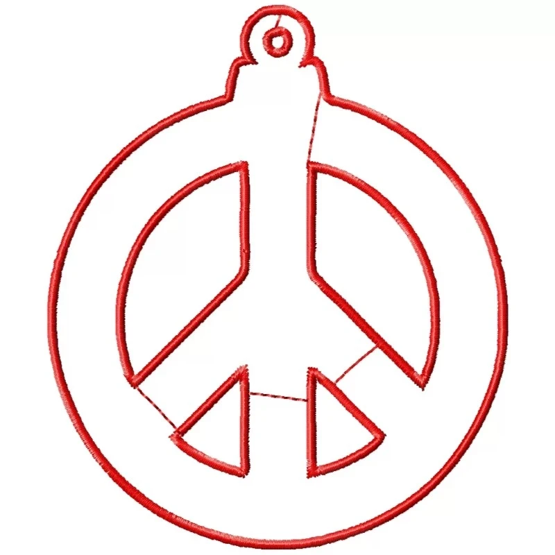 Christmas Ornament Embroidery Design