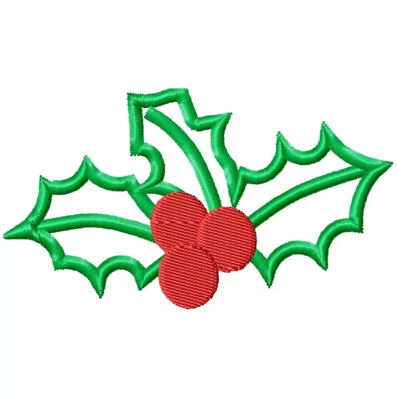 Christmas Red Cherry Machine Embroidery Design