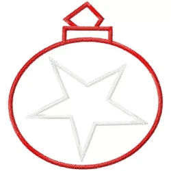 Christmas Star Ornaments Embroidery Design