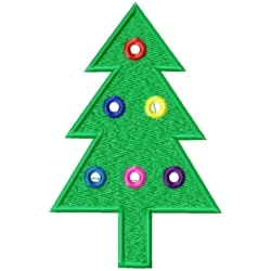 Christmas Tree Filled With Fusion Embroidery