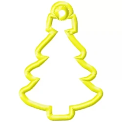 Chrtimas Xmas Tree Outline Ornament Embroidery Design