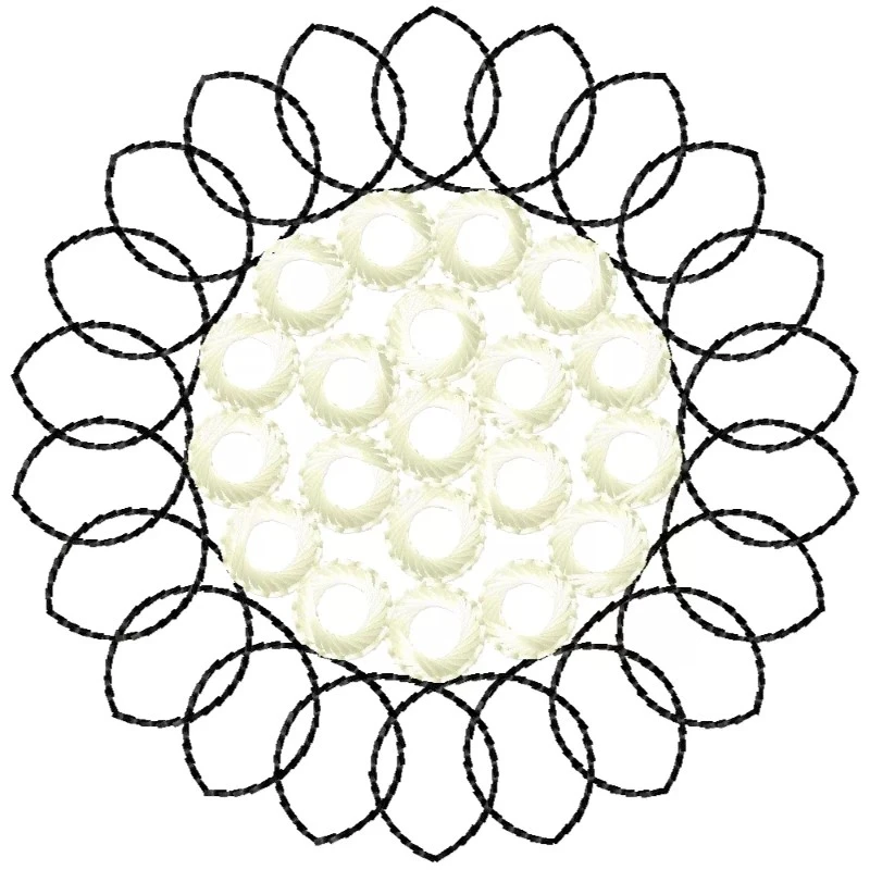 Circle Eyelet Machine Embroidery Design