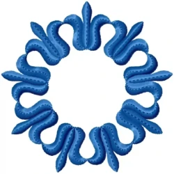 Circle Floral Frame Embroidery Design Latest