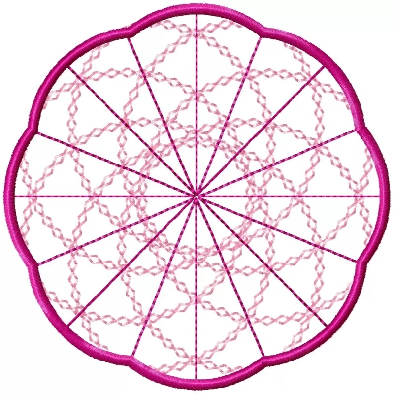 Circle With New Pattern Machine Embroidery Design
