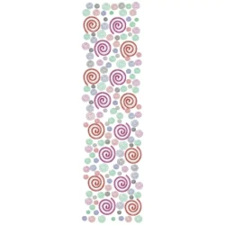 Colorful Circle Allover Embroidery Design