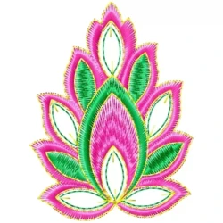 Colorful Indian Embroidery Flower Design Freebie