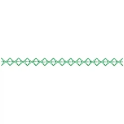 Continous Motif Triangle Embroidery Border Design