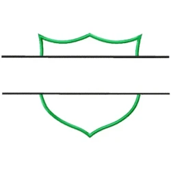 Creast Blank Parallel Line Embroidery Frame Design