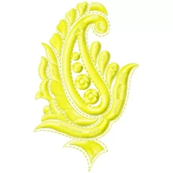 Cute Mango Paisley Embroidery Design