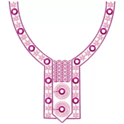 Embroidery Dress Neckline Design