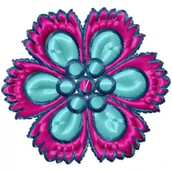 Eyelet Embroidery Flower Design