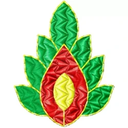 Flame Floral Machine Embroidery Design