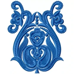 Floral Indian Machine Embroidery Design Pattern