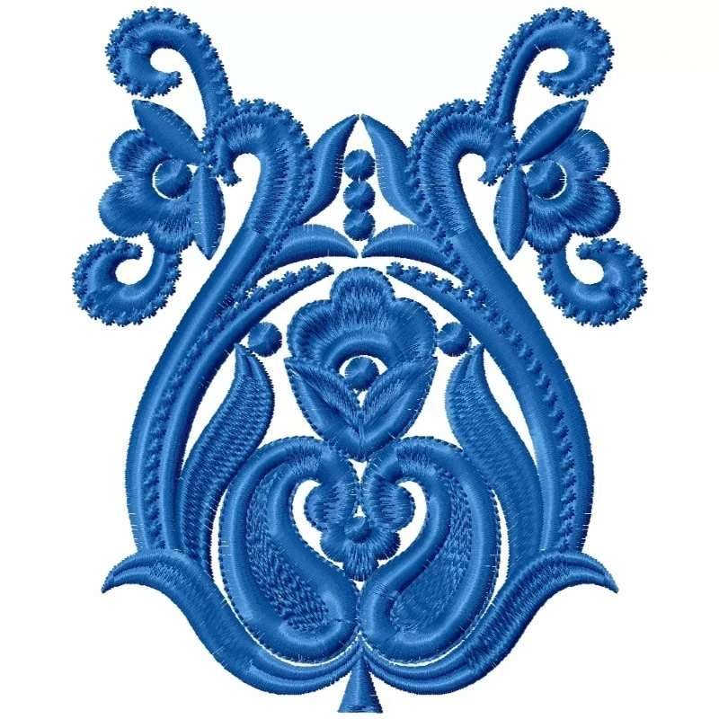 Floral Indian Machine Embroidery Design Pattern