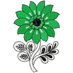 Floral Stitching Embroidery Pattern