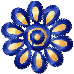 Floral Threadwork Indian Embroidery Design