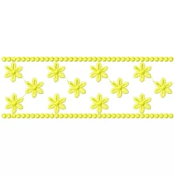 Flower Power Embroidery Border Designs