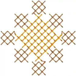 2x2 Cross Stitches Embroidery Design