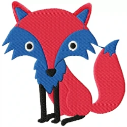 Fox Wolf Animal Embroidery Design