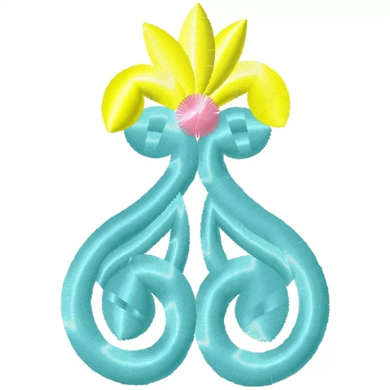 Freehand Floaral Machine Embroidery 4x4