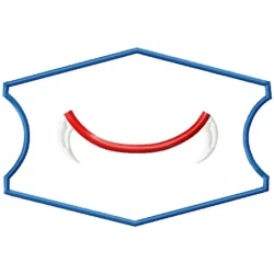 Halloween Outline Corona Virus Face Mask Embroidery Design